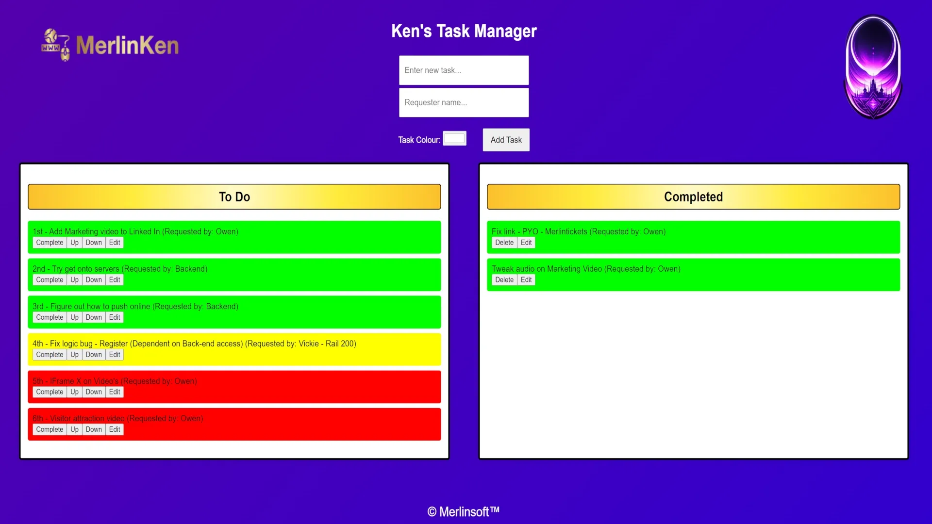 Task Manager App Preview